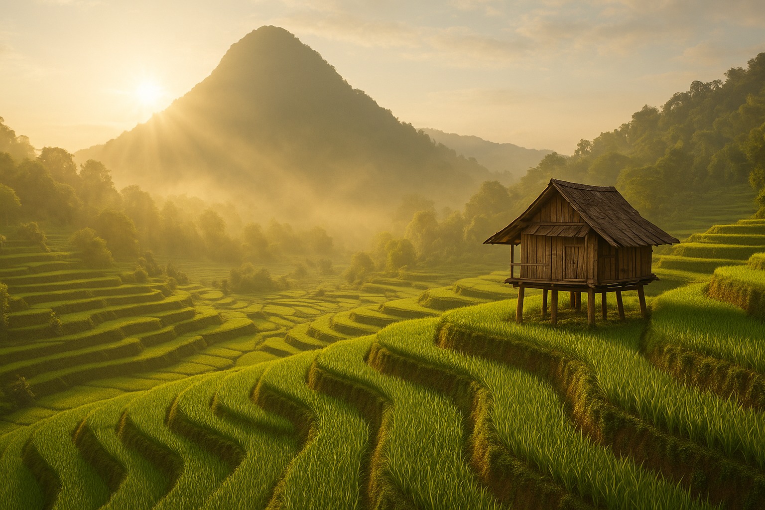 Лаос: горы, монахи, племена и утренние туманы
