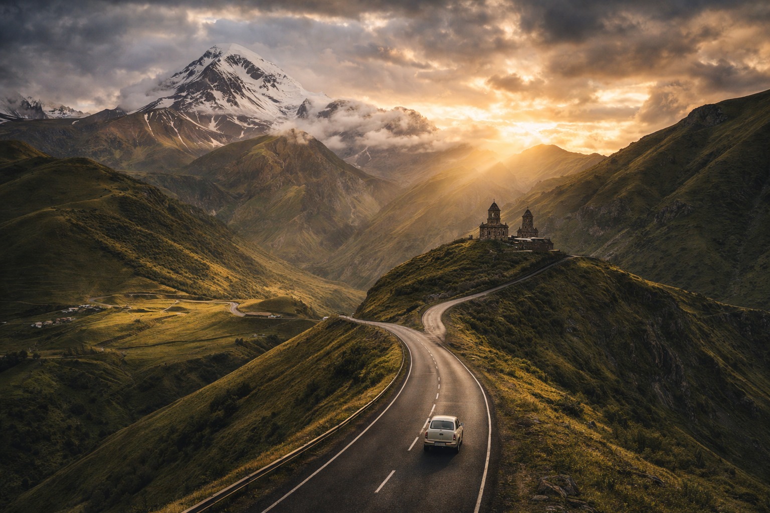 Военно-Грузинская дорога: путеводитель по главному маршруту Кавказа с картой и остановками