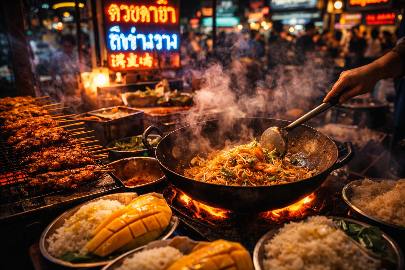 Уличная еда Таиланда: гастрономическая карта Бангкока для путешественников